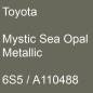 Preview: Toyota, Mystic Sea Opal Metallic, 6S5 / A110488.